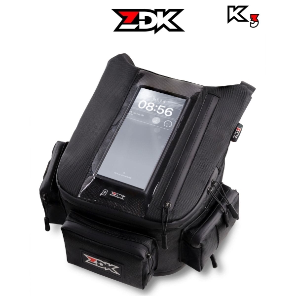 Túi Treo Đầu Xe Máy ZDK K3 Đựng Điện Thoại, Cảm Ứng Mượt, Ngăn Rộng 10L, Có Cổng Sạc