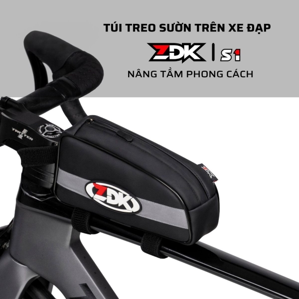Túi Treo Sườn Xe Đạp ZDK S1 Chính Hãng – Chống Rung, Kháng Nước, Dây Dán Velcro Chắc Chắn
