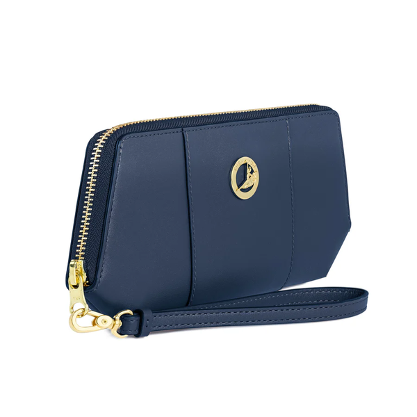 Ví da nữ cầm tay (Manchurian Elegance Wristlet - Navy)