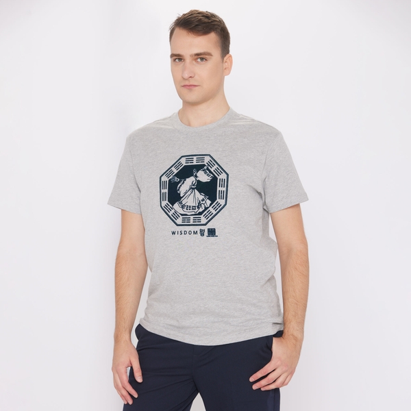 Áo phông cộc tay nam - Ghi (The Wise Zhuge Liang) - Size XL