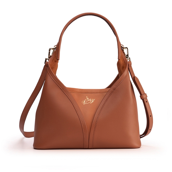 Túi da nữ có quai đeo chéo (Hanfu Crossbody- Brown)