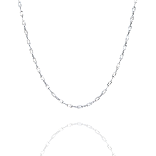 Dây chuyền - Trơn 16 - Màu bạc (Paperclip Chain)