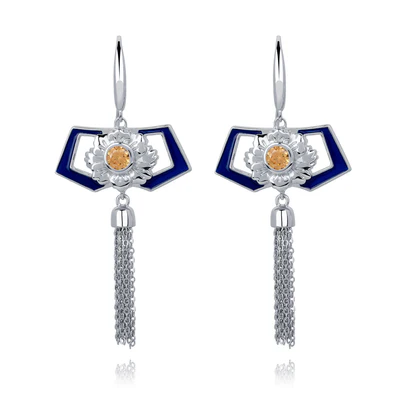 Khuyên tai (Manchurian Elegance Earrings Blue)