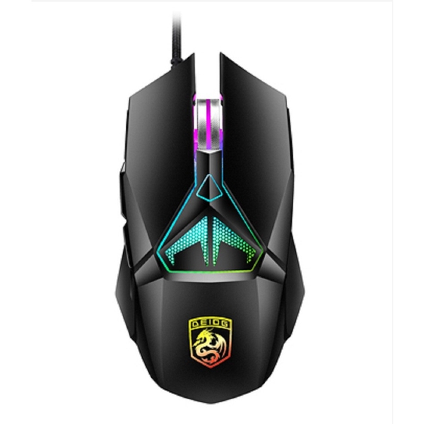 Chuột Gaming Chính Hãng DEIOG A5 Có Dây Cao Cấp Led RGB 7 Chế Độ Thiết Kế Hầm Hố Phù Hợp PC Laptop