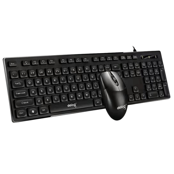 Combo bàn phím chuột máy tính chính hãng DEIOG DY 912 có dây full size 104 key gõ phím nhanh chống nước tốt giả cơ gaming văn phòng 2024