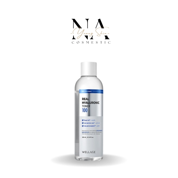 [Wellage] Toner Nước Hoa Hồng Real Hyaluronic 100 Wellage 200ML