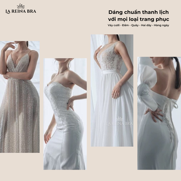 Bí kíp chọn váy cưới đẹp cho cô dâu có thân hình mảnh mai ( Phần 2 )