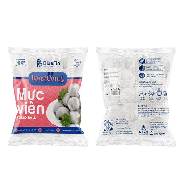 Long cung - Mực viên 500g