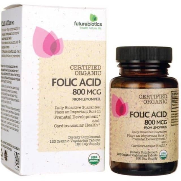 Viên Axit Folic Từ Vỏ Chanh Hữu Cơ FutureBiotics Folic Acid 800 mcg