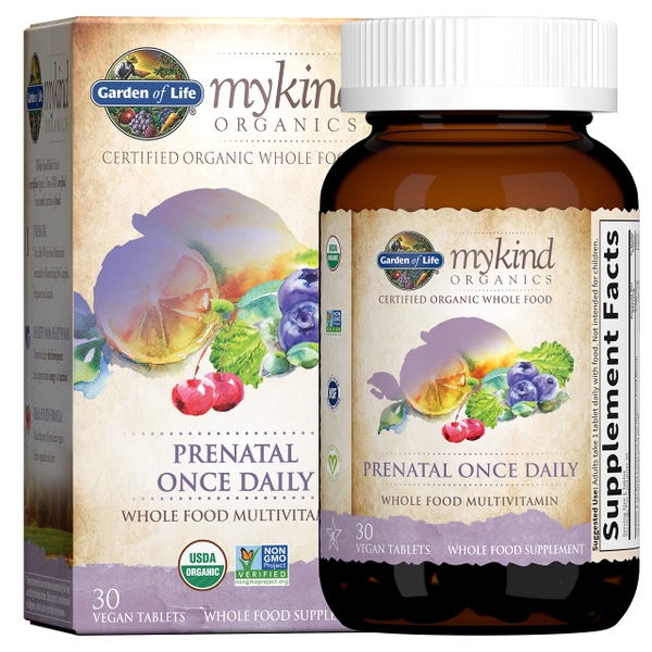 Vitamin Tổng Hợp Hữu Cơ Cho Mẹ Bầu Và Sau Sinh Garden Of Life Mykind Organics Prenatal Once Daily