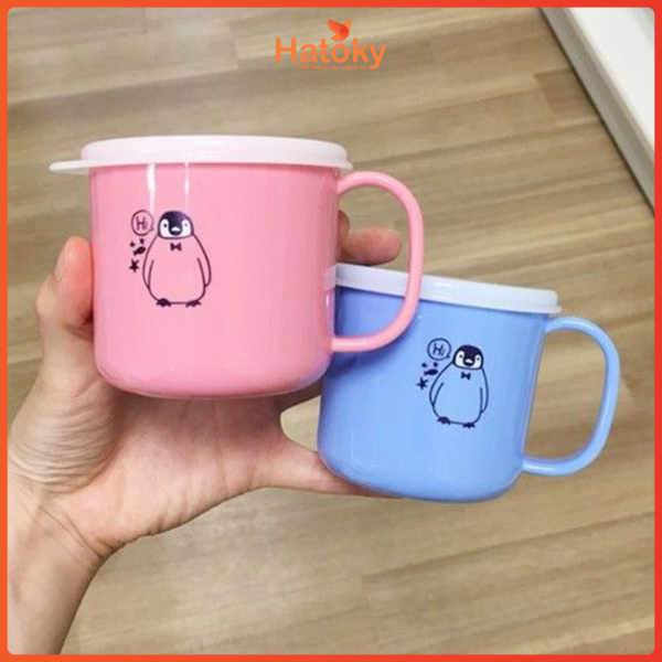 Ly Nhựa Có Nắp Cho Bé 200ml Chống Khuẩn Nakaya