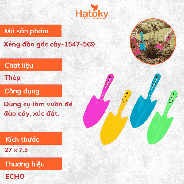 Xẻng Nhỏ Làm Vườn ECHO - Công Cụ Đắc Lực Cho Người Yêu Cây