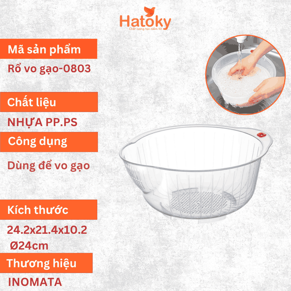 Rổ Vo Gạo Inomata Nhật Bản nhiều kích thước