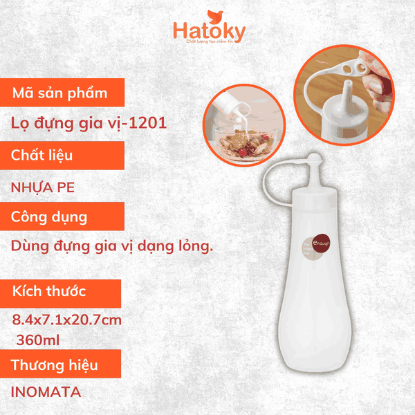 Bình Đựng Nước Sốt Inomata Enough