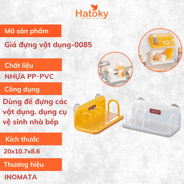 Giá Đựng Miếng Bọt Rửa Bát Feeling Inomata