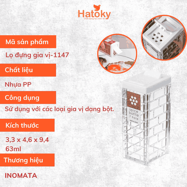 Lọ Đựng Gia Vị INOMATA - Giải Pháp Hoàn Hảo Cho Căn Bếp Tiện Nghi