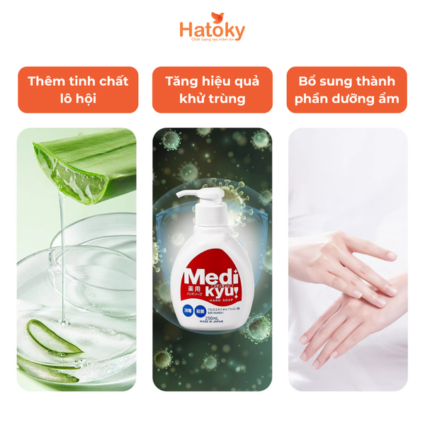 Dung dịch rửa tay Medi Kyu 250ml - Sạch khuẩn, không hại da tay