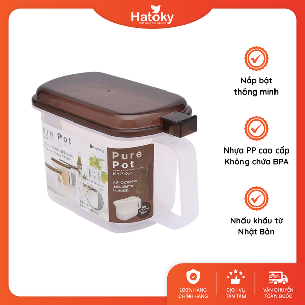 Hộp Đựng Gia Vị Kèm Muỗng INOMATA 720ml