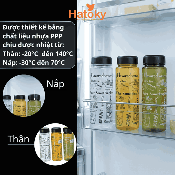 Bình nước cá nhân Nakaya 500ml