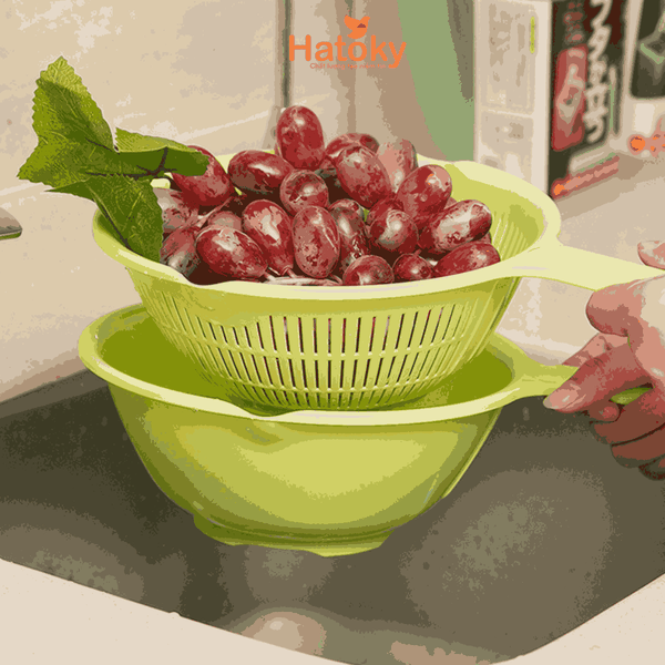 Bộ chậu và rổ đựng vật dụng SANADA