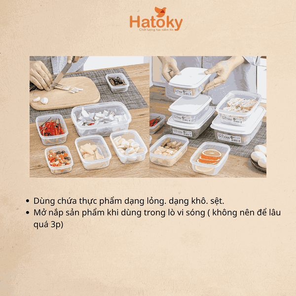 Hộp nhựa đựng thực phẩm nắp dẻo SANADA 2200ml