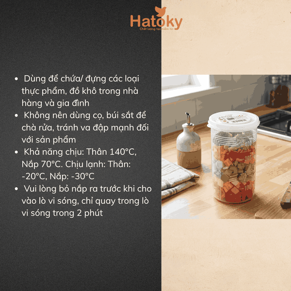 Hộp Đựng Thực Phẩm Nakaya 540ml