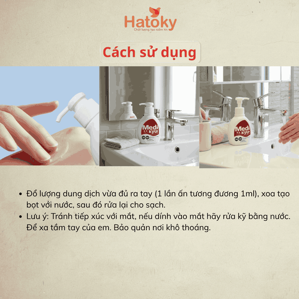 Dung dịch rửa tay Medi Kyu 250ml - Sạch khuẩn, không hại da tay