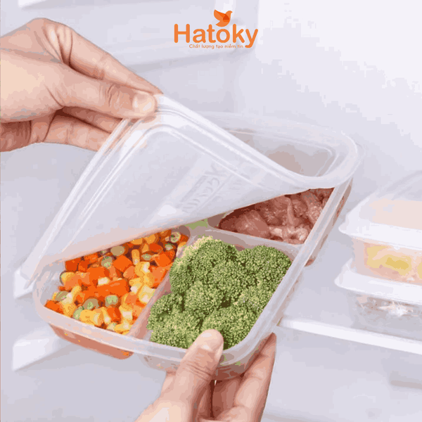 Hộp Nhựa Nakaya Chia 4 Ngăn 710ml