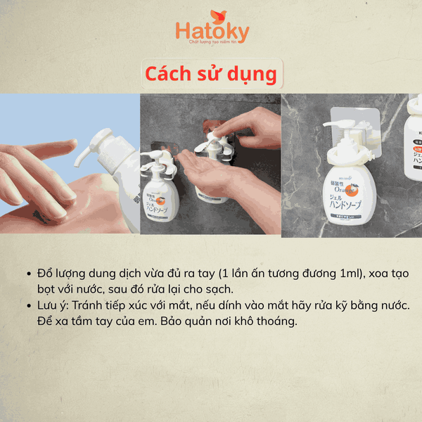 Nước Rửa Tay Hương Cam Rocket 200ml - Làm Sạch, Kháng Khuẩn, Không Khô Da