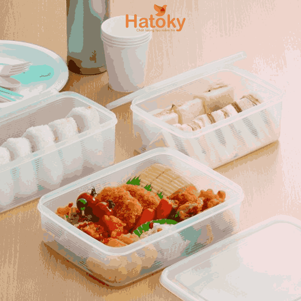 Hộp nhựa đựng thực phẩm Inomata Natural Pack 1300ml