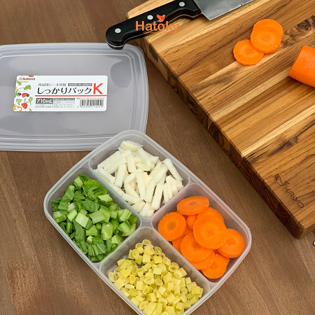 Hộp Nhựa Nakaya Chia 4 Ngăn 710ml