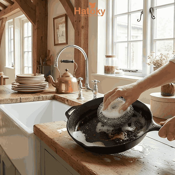 Mút Inox Cọ Rửa Nồi Tawashi S 4 Miếng KOKUBO