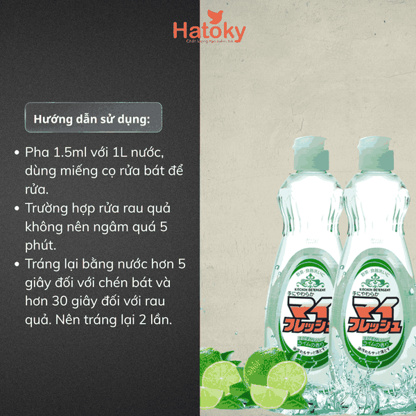 Nước rửa chén, bát hương chanh 600ml