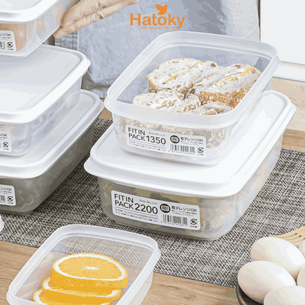 Hộp nhựa đựng thực phẩm nắp dẻo SANADA 2200ml