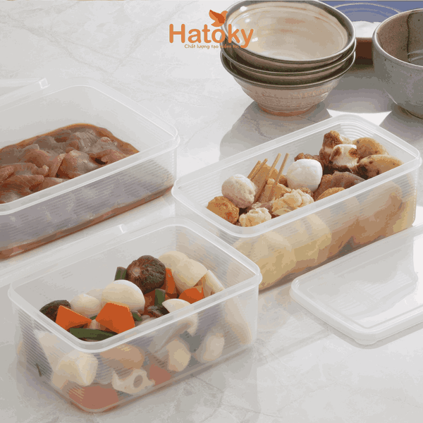 Hộp Đựng Thực Phẩm INOMATA Natural Pack 1.4L