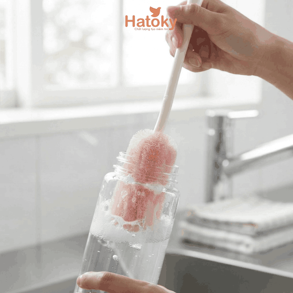 Cây cọ rửa bình đầu mút mềm Seiwapro