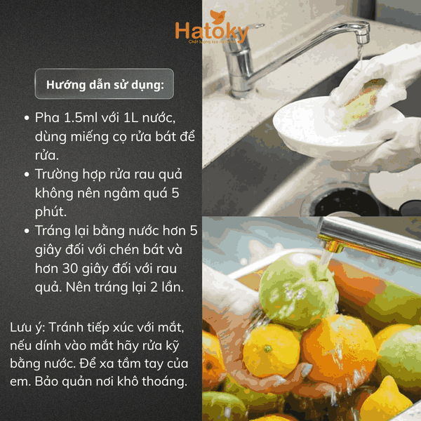 Nước rửa chén, bát hương chanh đậm đặc 500ml