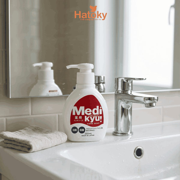 Dung dịch rửa tay Medi Kyu 250ml - Sạch khuẩn, không hại da tay