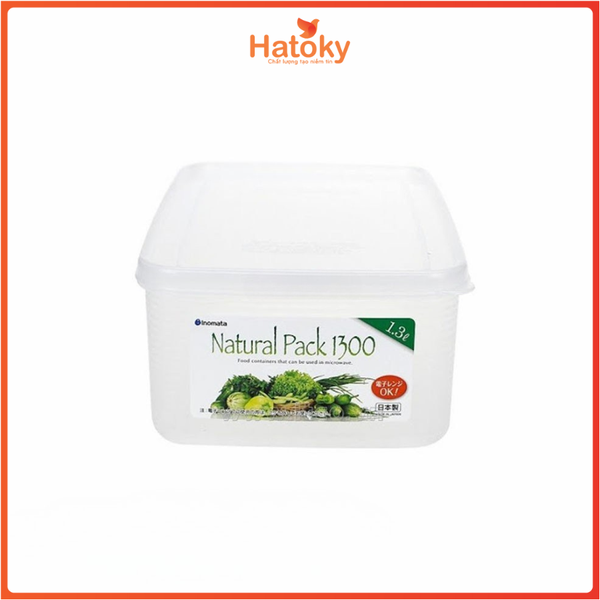 Hộp nhựa đựng thực phẩm Inomata Natural Pack 1300ml