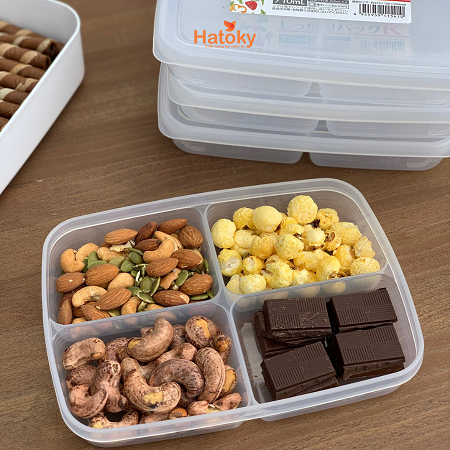 Hộp Nhựa Nakaya Chia 4 Ngăn 710ml