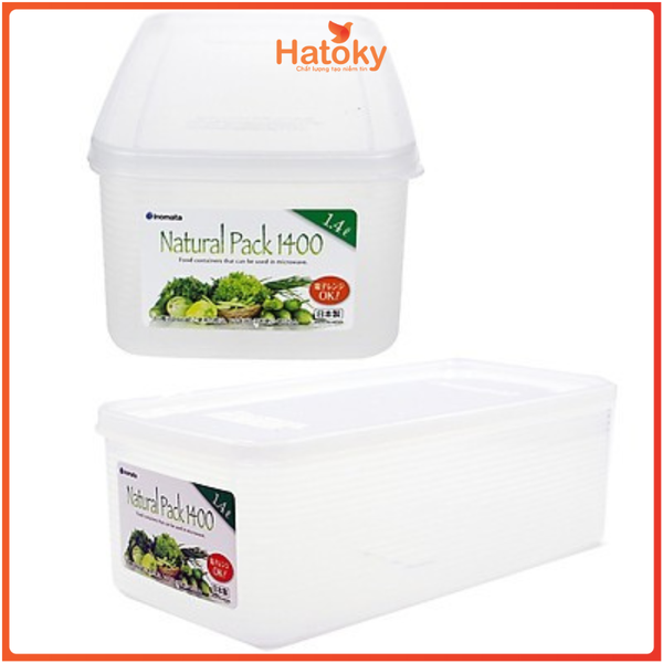 Hộp Đựng Thực Phẩm INOMATA Natural Pack 1.4L