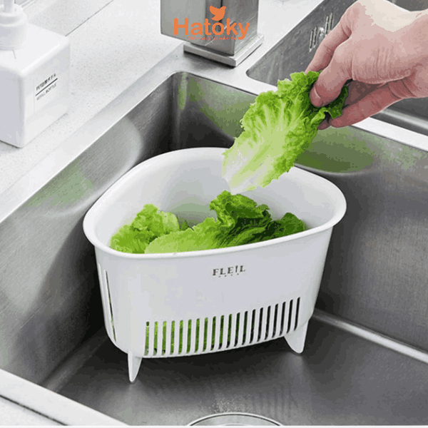 Rổ đựng rau củ và thực phẩm 0556 - Gọn gàng, an toàn và thẩm mỹ.