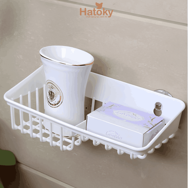 Giá đựng xà bông có núm hít chân không - 0089