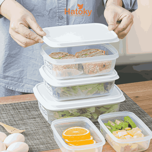 Hộp nhựa đựng thực phẩm nắp dẻo SANADA 2200ml