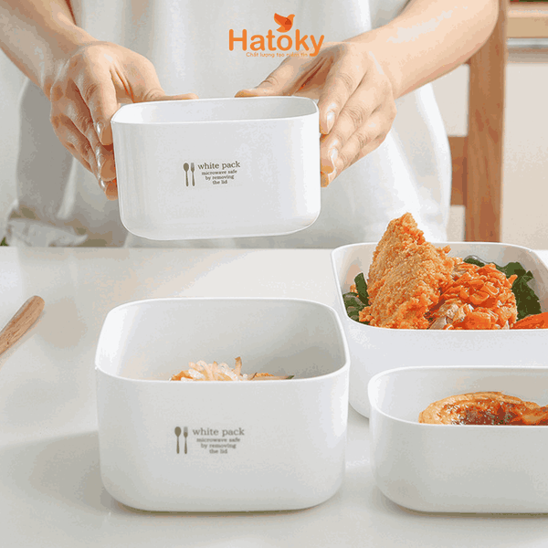 Hộp Đựng Thực Phẩm Chịu Nhiệt Lò Vi Sóng 1L (K514)