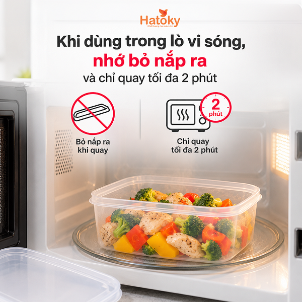 Hộp đựng thực phẩm chịu nhiệt lò vi sóng - K290-1