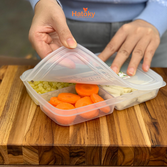 Hộp Nhựa Nakaya Chia 4 Ngăn 710ml