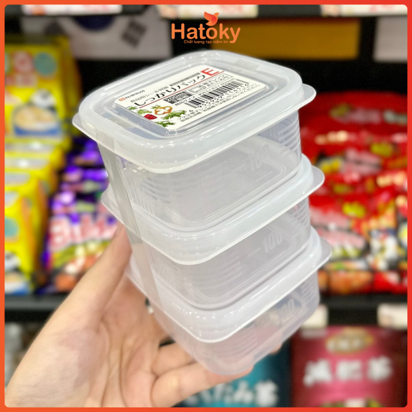 Set 03 Hộp Chia Thức Ăn Dặm Cho Bé NAKAYA 200mL