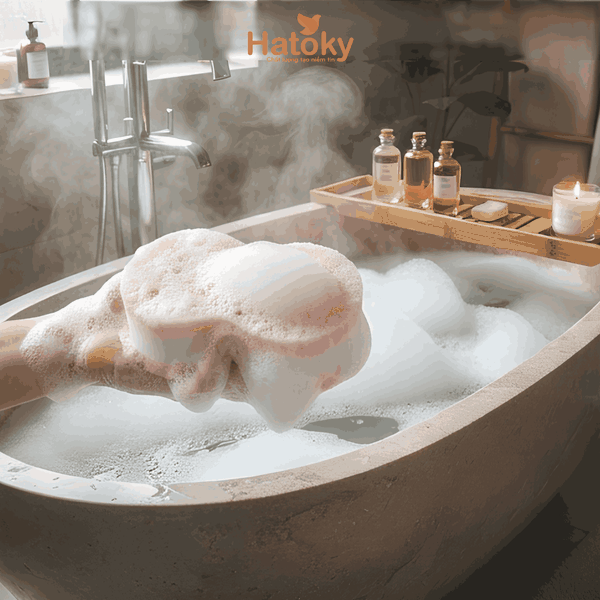 Bông Tắm Nữ KOKUBO: Làm Sạch Hiệu Quả, Tạo Bọt Dày Mịn
