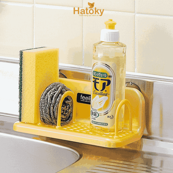 Giá Đựng Miếng Bọt Rửa Bát Feeling Inomata